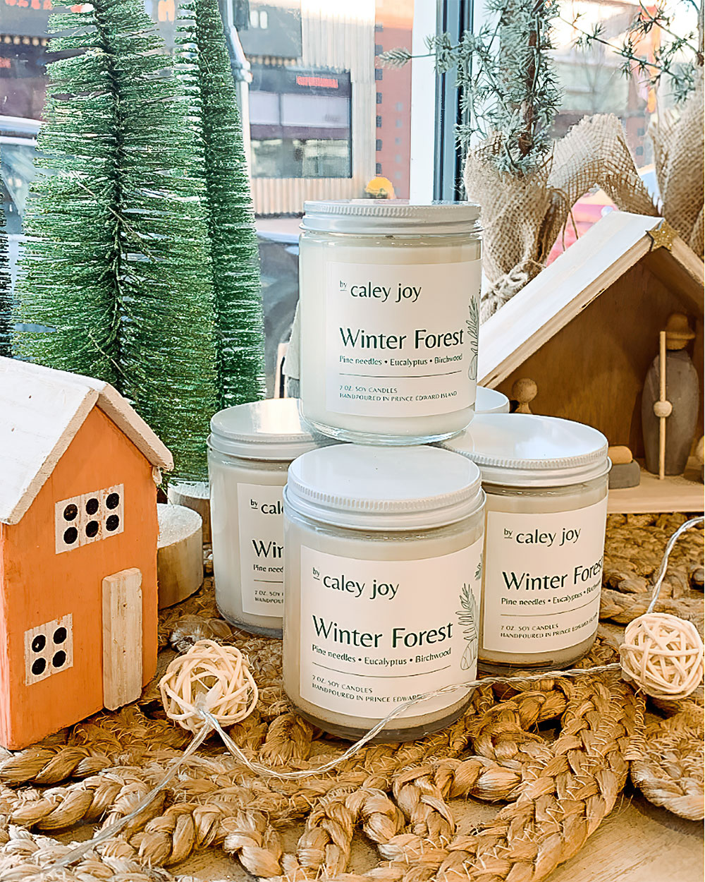<strong>Home by Caley Joy</strong><br>Winter Forest Candle $22.00 